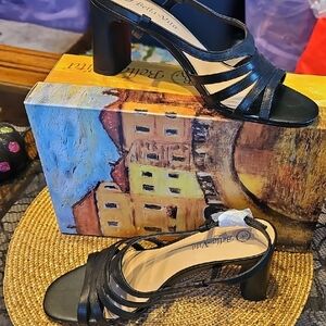 Bella Vita Strappy Black Heels